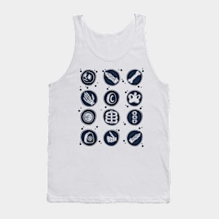 Skeleton Body Parts Tank Top